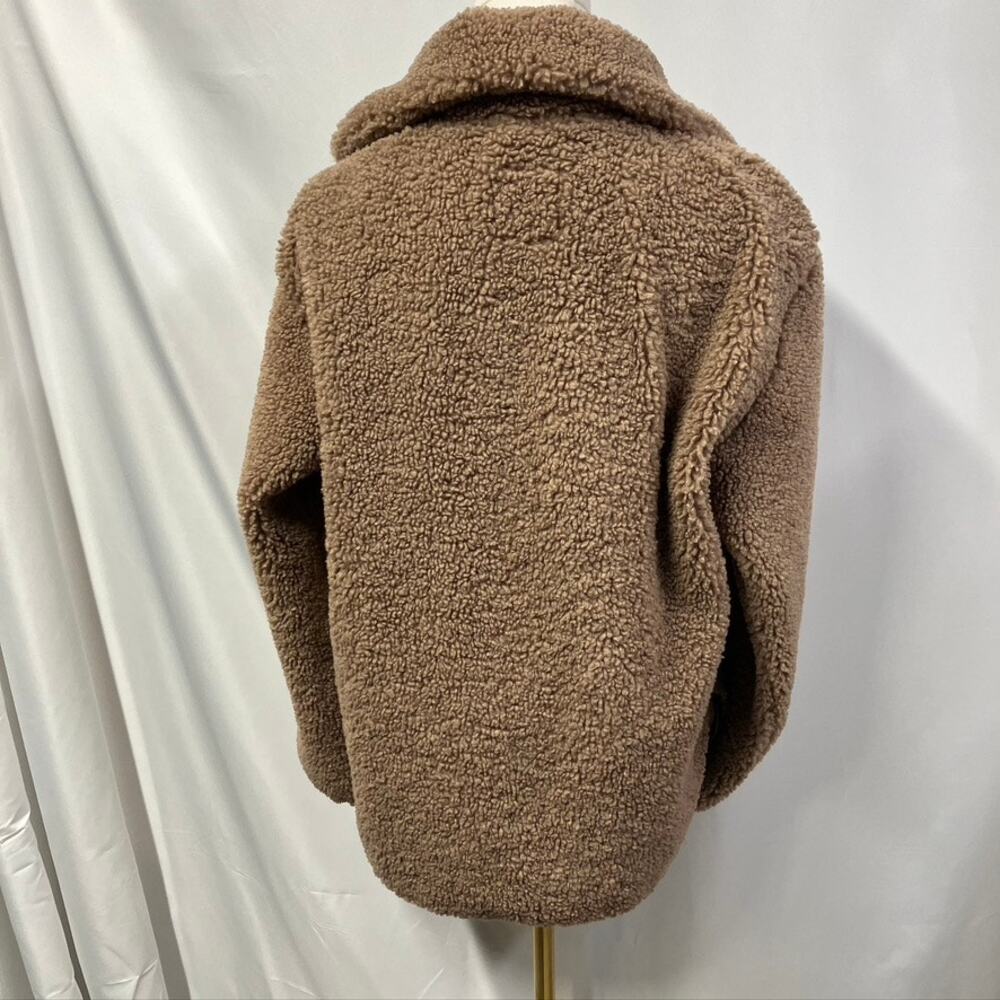 Abercrombie & Fitch Cozy Half Zip Pullover Sweatshirt Womens Small Brown Relaxed - Picture 6 of 11